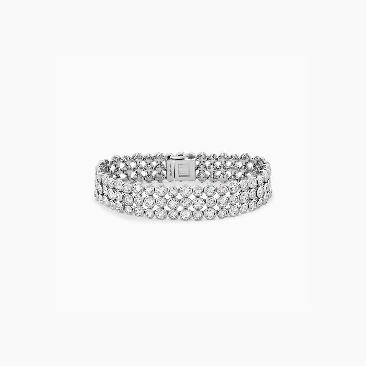 Bracelet Mailles Or Blanc Bracelet Mailles Or Blanc