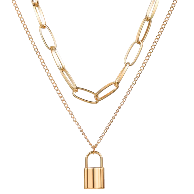 Collier pendentif serrure Collier pendentif serrure