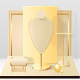 Coffret de présentation de colliers Elegance Luxe