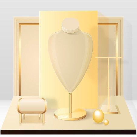Coffret de présentation de colliers Elegance Luxe